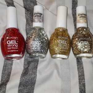 All glitter broadway nails gel strong 4 Nwt New